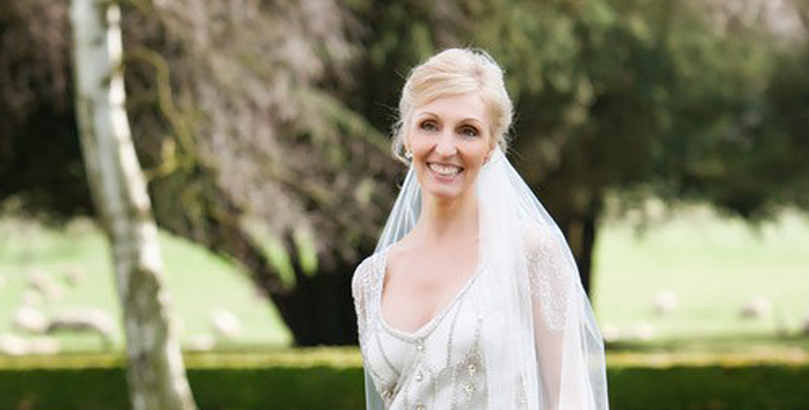 Bridal Style For Older Brides - Blonde Older Bride Outside