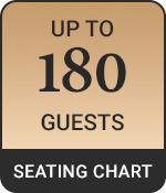 Elite Banquet Hall - Seating Chart, 180 Guests