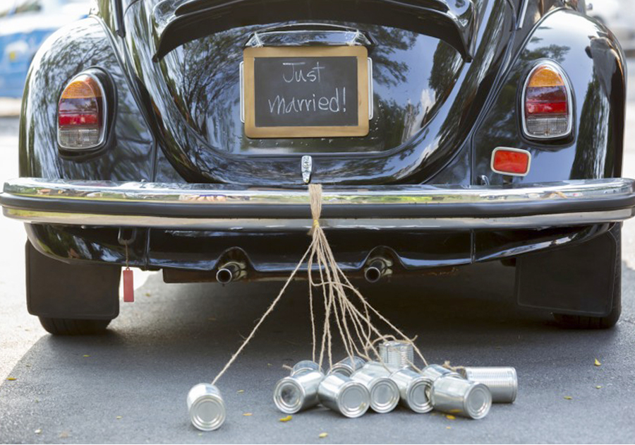 Wedding Traditions Disappearing - Tin Cans On Car